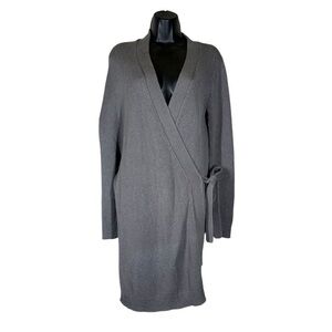 TSE Knit Asymmetrical Wrap Cardigan Size Medium
